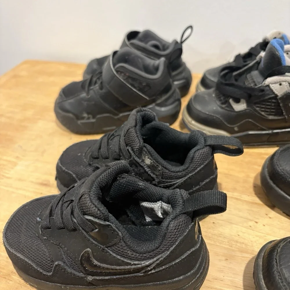Jordan Nike Lot Of 5 Boy Toddler Shoes 5C Black